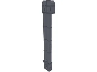Bucket Elevator 3D Model preview
