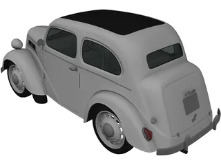 Ford Anglia E494A 2-door Saloon (1949) 3D Model preview