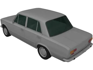 Fiat 124 (1966) 3D Model preview