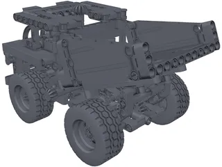 Lego Technic 42035 Mining Truck (2015) 3D Model preview