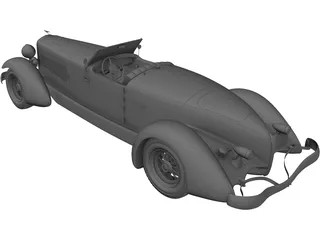 Duesenberg Speedster SJ 3D Model preview