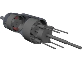 Planetary Gear Set 3D Model preview