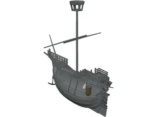 Ship 3D Model preview