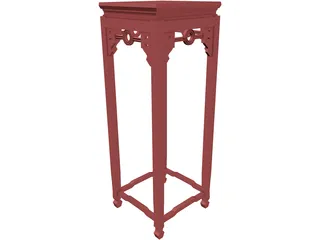 Decorative Table 3D Model preview