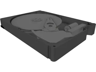 Harddrive (HDD) 3D Model preview