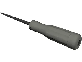 Hexagonal Screwdriver 3D Model preview