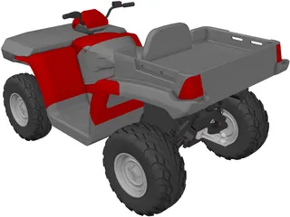 Polaris Sportsman 500 ATV 3D Model preview