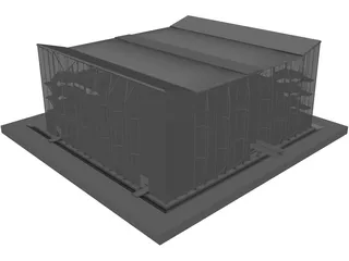 Pavillion Sevilla 3D Model preview