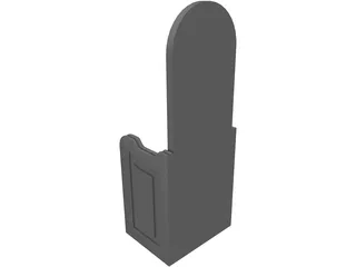 Church Chair 3D Model preview