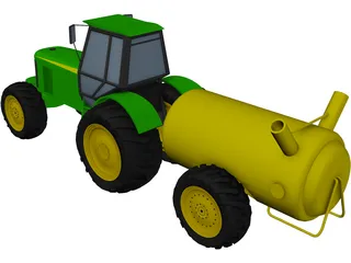 Tractor 3D Model preview
