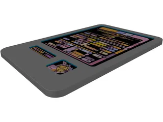 Star Trek TNG PADD 3D Model preview