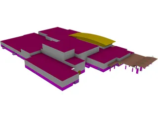 Casa Grande Union High School Auditorium 3D Model preview