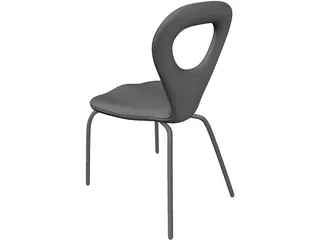 TV Chair 3D Model preview