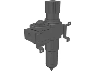Air Regulator D-series 3D Model preview