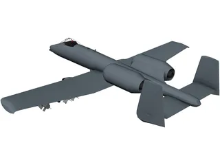 A-10 Warthog 3D Model preview