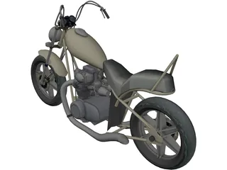 Motorcycle 3D Model preview