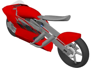 Motorcycle Concept 3D Model preview