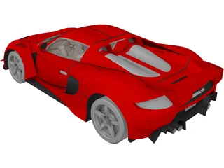 Porsche Carrera GT [Tuned] 3D Model preview