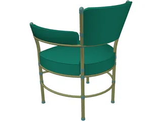 Chair Metal and Belt 3D Model preview