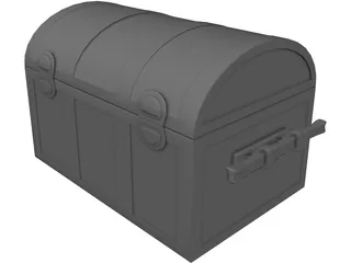 Treasure Chest 3D Model preview