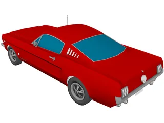 Ford Mustang (1965) 3D Model preview