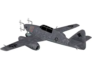 Messerschmidt Me 262 3D Model preview