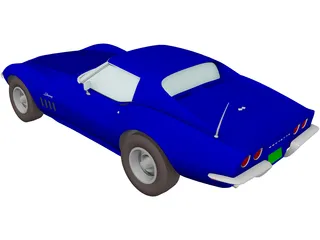 Chevrolet Corvette (1968) 3D Model preview