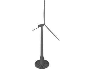 Offshore Windmill 3D Model preview
