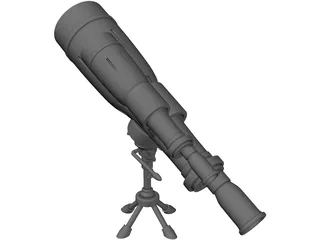 Telescope 3D Model preview