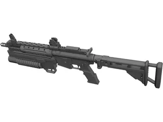 Lr3000 Assault Rifle 3D Model preview
