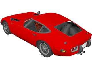 Toyota 2000GT 3D Model preview