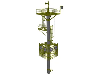 Well Caisson Deck 3D Model preview