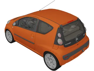 Citroen C1 (2010) 3D Model preview