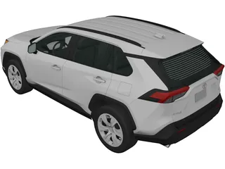 Toyota RAV4 LE (2019) 3D Model preview