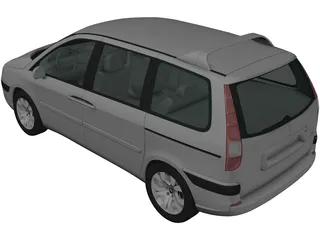 Citroen C8 (2002) 3D Model preview