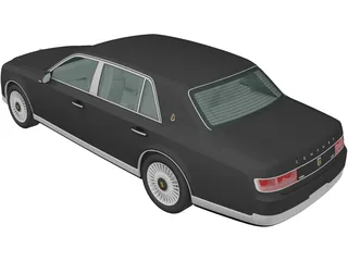 Toyota Century (2018) 3D Model preview
