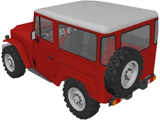 Toyota Land Cruiser FJ40 3D Model preview