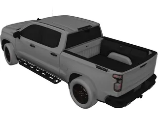 Chevrolet Silverado Crew Trail Boss (2019) 3D Model preview