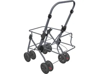 Stroller 3D Model preview