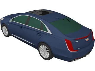 Cadillac XTS (2019) 3D Model preview