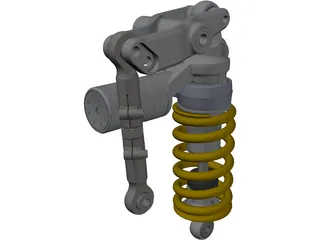 Ohlins TTX Shock Ducati 1198 3D Model preview