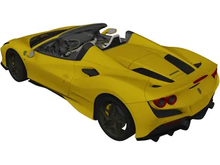 Ferrari F8 Spider (2020) 3D Model preview