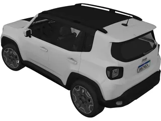 Jeep Renegade Latitude (2015) 3D Model preview