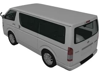 Toyota Hiace (2013) 3D Model preview