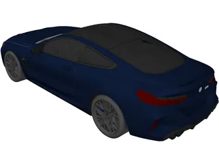 BMW M8 Competition (2020) 3D Model preview