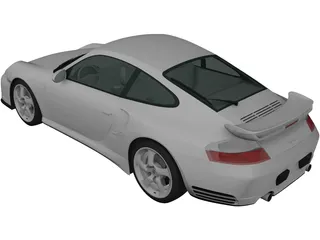 Porsche 911 Turbo (2000) 3D Model preview