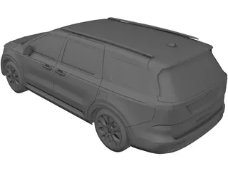 Kia Carnival (2021) 3D Model preview