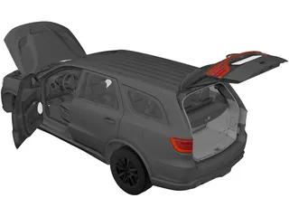 Dodge Durango SRT (2018) 3D Model preview
