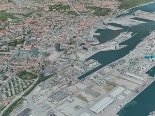 Aarhus City, Denmark (2020) 3D Model preview