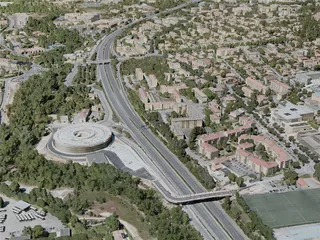 Aix-en-Provence City, France (2020) 3D Model preview